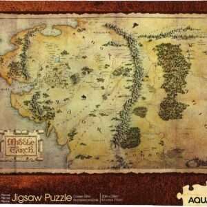 Lo Hobbit Map Puzzle da 1000 Pezzi 71 x 51 cm - Aquarius Scatola Rovinata