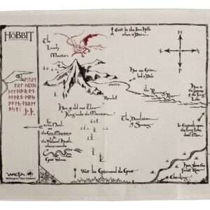Lo Hobbit Tea Asciugamano Thorins Map 72 Cm Weta Workshop