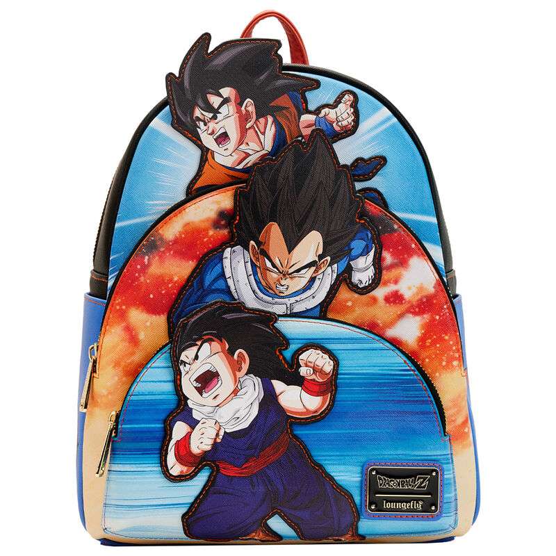 Dragon Ball Z Zaino Trio Goku, Vegeta e Gohan 25,37x31,25x10cm Loungefly