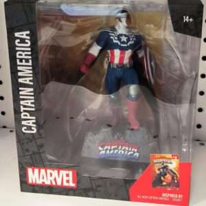 Marvel Collection Pvc Statua 1/10 Captain America (all-new Captain America -1) 17 Cm Mcfarlane Toys Scatola Rovinata