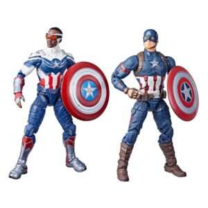 Marvel Legends Action Figura 2-pack 2022 Captain America: Sam Wilson & Steve Rogers 15 Cm Hasbro