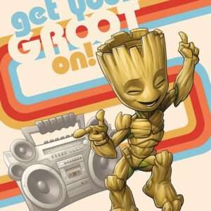 Marvel Poster Pack Guardiani Della Galassia Get Your Groot On 40 X 50 Cm  Pyramid International