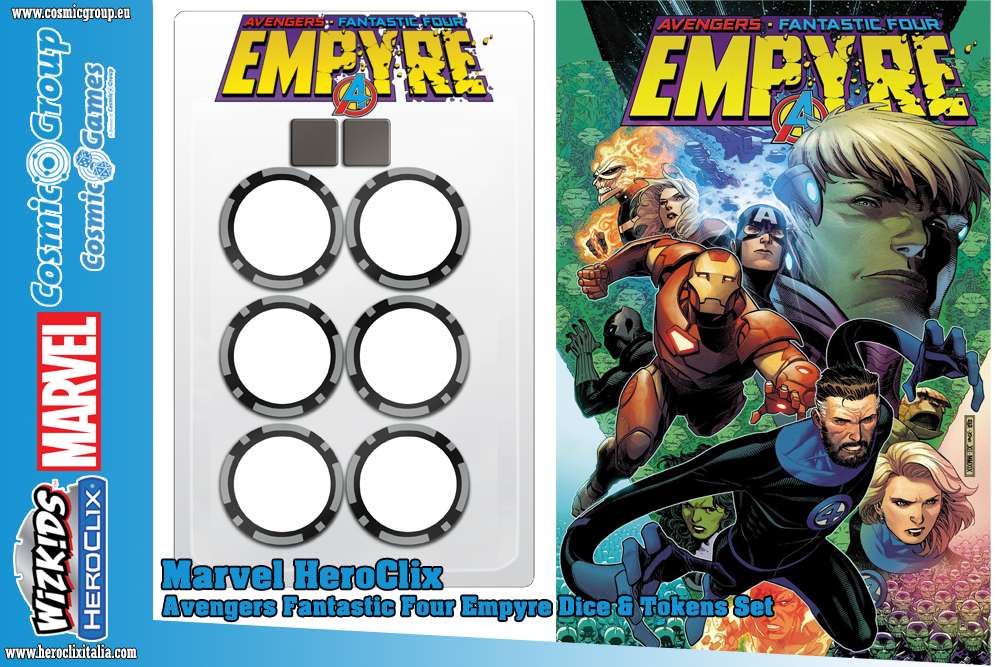 Mhc Avengers F4 Empyre Dice & Token Accessori Gioco Da Tavolo Wizkids