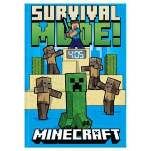 Minecraft Agenda Con Led Clock Bambino Licensing