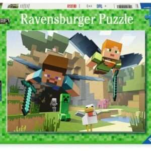 Minecraft Children's Jigsaw Puzzle Xxl Animal Adventures (200 Pezzi) Ravensburger
