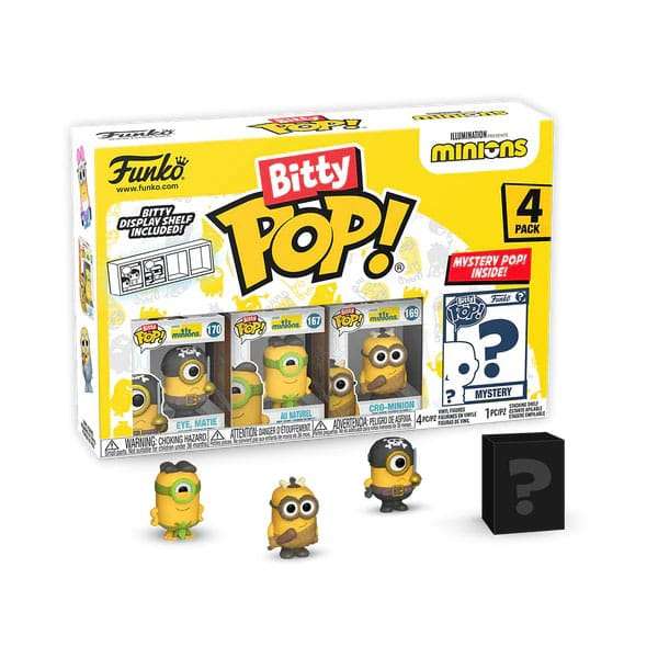 Minions Bitty Pop! Vinile Figura 4-pack Eye Matie 2,5 Cm Funko