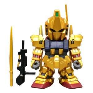 Mobile Suit Gundam Jumbo Sofbi Vinile Figura Hyakushiki Gold Ver. 30 Cm Plex
