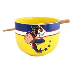 My Hero Academia Ramen Ciotola Con Bacchette Cinesi All Might 414 Ml Just Funky