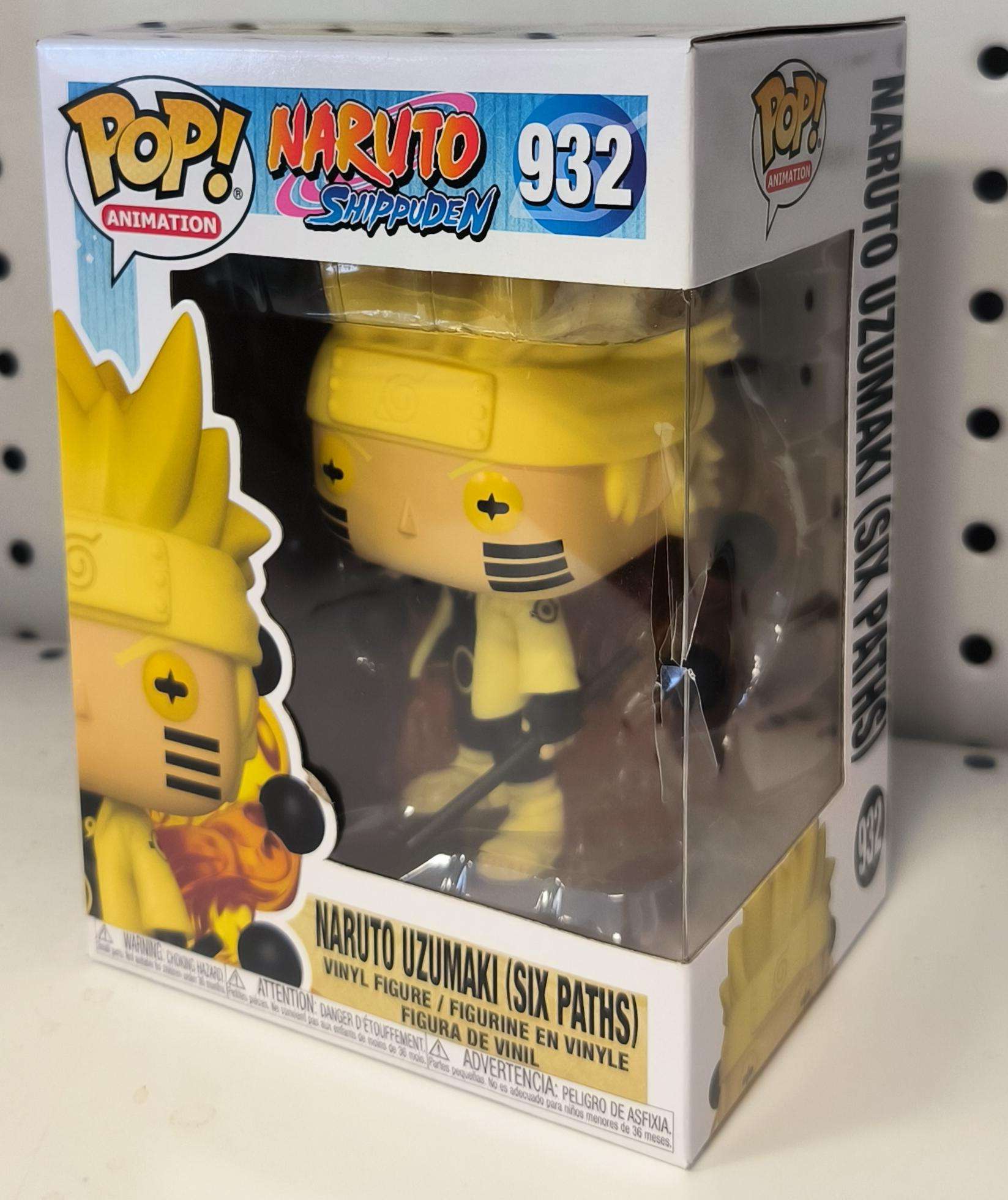 Naruto Shippuden Funko POP Animazione Vinile Figura Naruto Six Path Sage 9 cm Scatola Rovinata