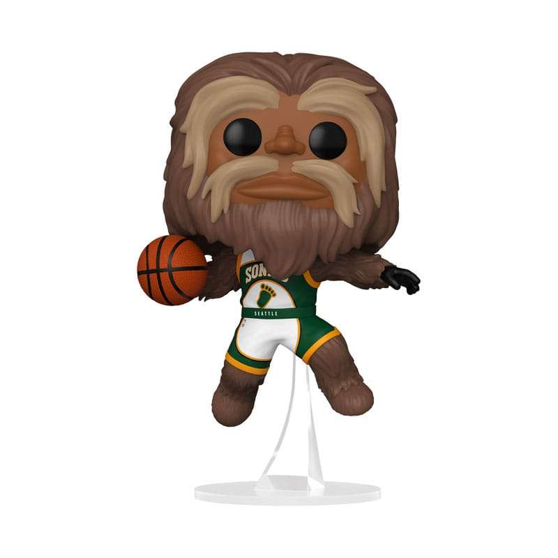 Nba Legends Pop! Sports Vinile Figura Mascots Sonics- Sasquatch 9 Cm Funko