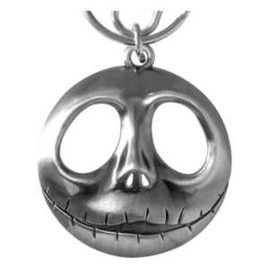 Nightmare Before Natale Metal Portachiavi Jack Head Con Bow Con Figure Int.