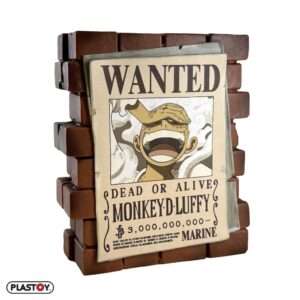 ONE PIECE POSTER WANTED LUFFY MONEY BOX Salvadanaio Plastoy