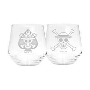ONE PIECE - Set di 2 bicchieri- Luffy & Ace