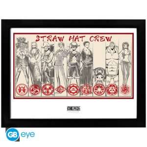 One Piece Stampa Incorniciata "Ciurma di Cappello di Paglia" (30 x 40cm) GB Eye