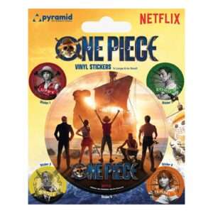 One Piece Vinile Sticker Pack Cappello Di Paglia Crew Pyramid International
