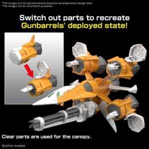 OPTION PARTS SET GUNPLA 14 GUNBARREL STR Model Kit Bandai Model Kit Gunpla