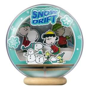 Peanuts Puremind Model Kit In Legno Theater Globe Snow Drift Pantasy