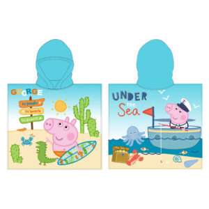 Peppa Pig George Microfibre Poncho Asciugamano Astley Baker Davies