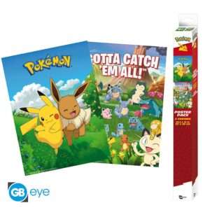POKEMON - Set 2 Posters Chibi 52x38 - Environments