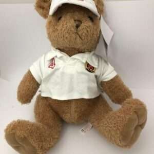 POLOBEAR - Peluche Orsetto in tenuta da polo bianca 36 cm