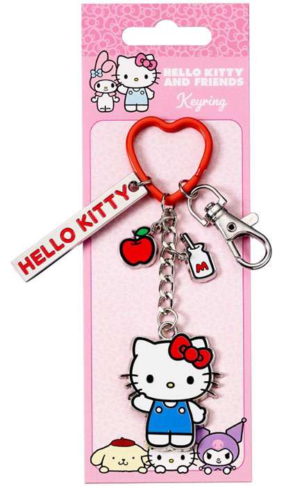 Portachiavi Hello Kitty Con Ciondolos Hello Kitty - Gadget