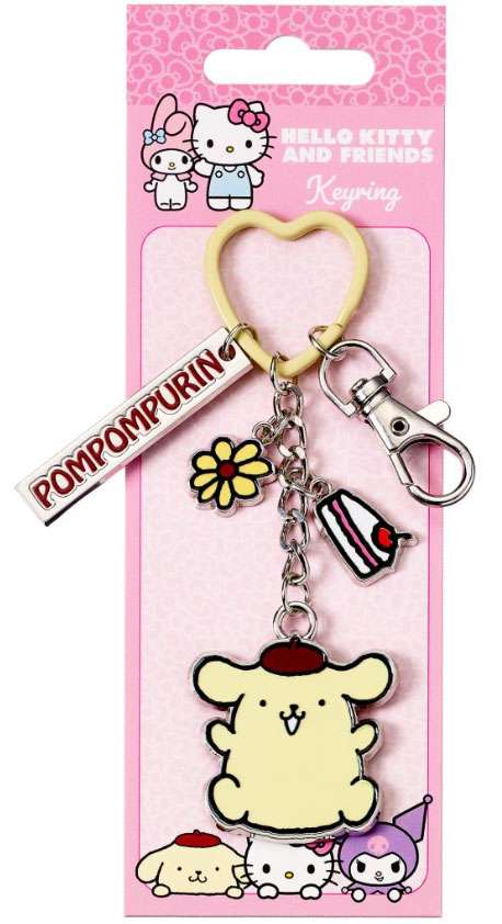 Portachiavi Hello Kitty Pompompurin Con Ciondolos Hello Kitty - Gadget