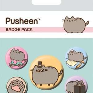 Pusheen Spilla Badges 5-pack Fancy Pyramid International