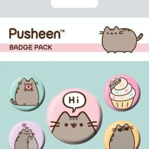 Pusheen Spilla Badges 5-pack Pusheen Says Hi Pyramid International