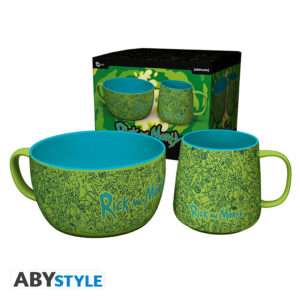 Rick E Morty - Set Colazione Tazza + Ciotola - Pattern