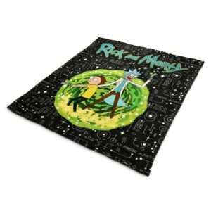 RICK & MORTY PORTAL COZY BLANKET Coperta NERDY BY NATURE