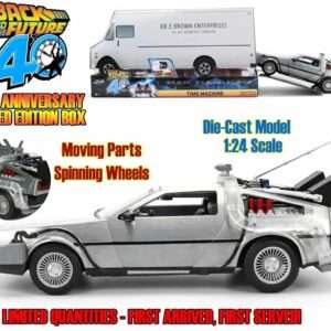 Ritorno Al Futuro Part I - 1982 De Lorean Dmc 12 -  40th Anniversary Edizione Limitata 1:24 Die-cast Model Modelli In Scala Jad