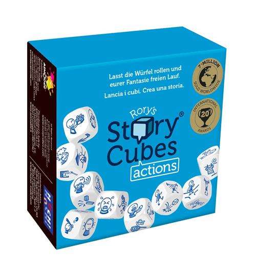 Rory's Story Cubes Actions (Azzurro) Gioco Di Dadi 6+ (ITA FR DE) - Zygomatic
