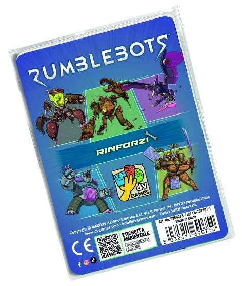 Rumblebots: Rinforzi - Espansione Gioco Da Tavolo 12+ (ITA) - DV Giochi