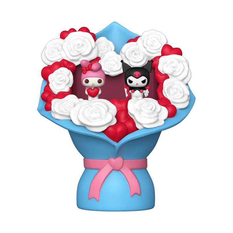 Sanrio Bitty Pop! Bouquet Vinile Figura 2-pack My Melody & Kuromi (valentine) 4 Cm Funko