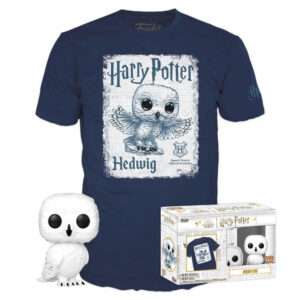 Set Figura Pop & Tee Harry Potter Hedwig Funko tg M