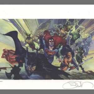 Simone Bianchi - Justice League Of America - Edizione Limitata Lytho Litografia Cosmic Art