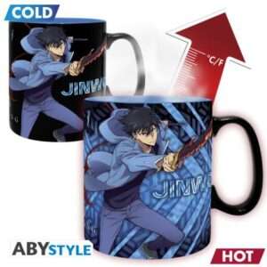 Solo Leveling - Tazza Heat Change - 460 Ml - Jinwoo & Igris Album Per Carte
