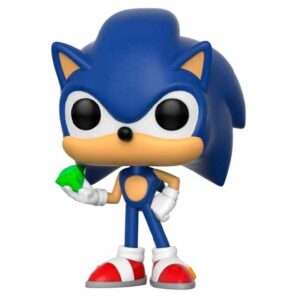 Sonic Pop! Games Figura Vinile Sonic Con Emerald 9 Cm Funko