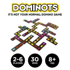 SPACE INVADERS DOMINOTS TILE GAME Gioco Da Tavolo Aquarius Ent