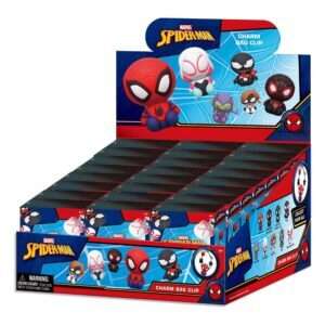 Spider-man Ciondolo 3d Pvc Bag Clips  Con Figure Int.