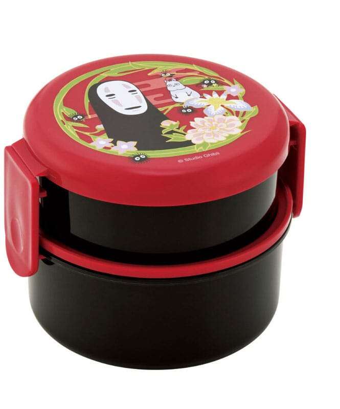 Spirited Away Two Layer Round Shape Contenitore Per Il Pranzo No Face Dark Red Skater