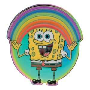 Spongebob Squarepants Spilla Badge Arcobaleno Edizione Limitata Fanattik