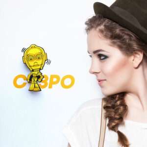 Star Wars C-3po 3d Light Fx Mini Lampada 3d Light Fx