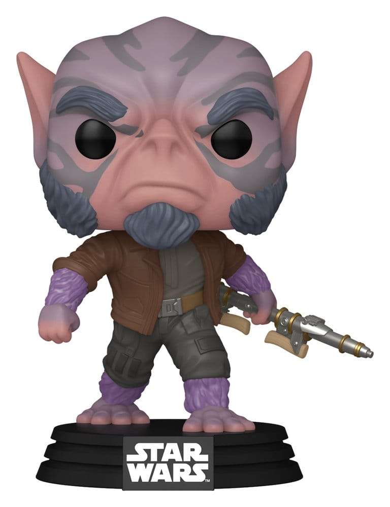 Star Wars: The Mandalorian E Grogu Pop! Vinile Bobblehead Figura Zeb Orrelios 9 Cm Funko