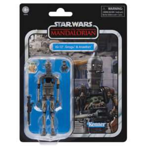 Star Wars The Mandalorian Ig-12 Grogu & Anzellan Figura 9,5cm Hasbro