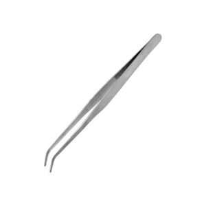 STRONG CURVED STAIN STEEL TWEEZERS 175mm ACCESSORI PER MODELLISMO VALLEJO