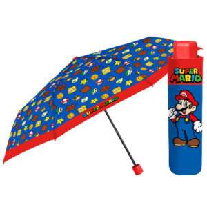 Super Mario Bros Manual Folding Ombrello 50cm Perletti