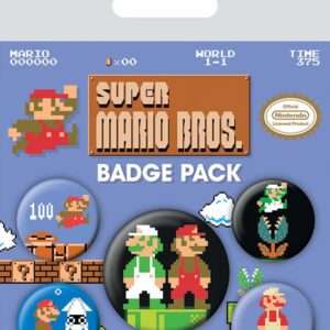Super Mario Bros. Spilla Badges 5-pack Pyramid International