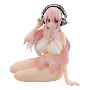 Super Sonico:  Statua Super Sonico Versione Memorie Estive Noodle Stopper 11 Cm - Furyu