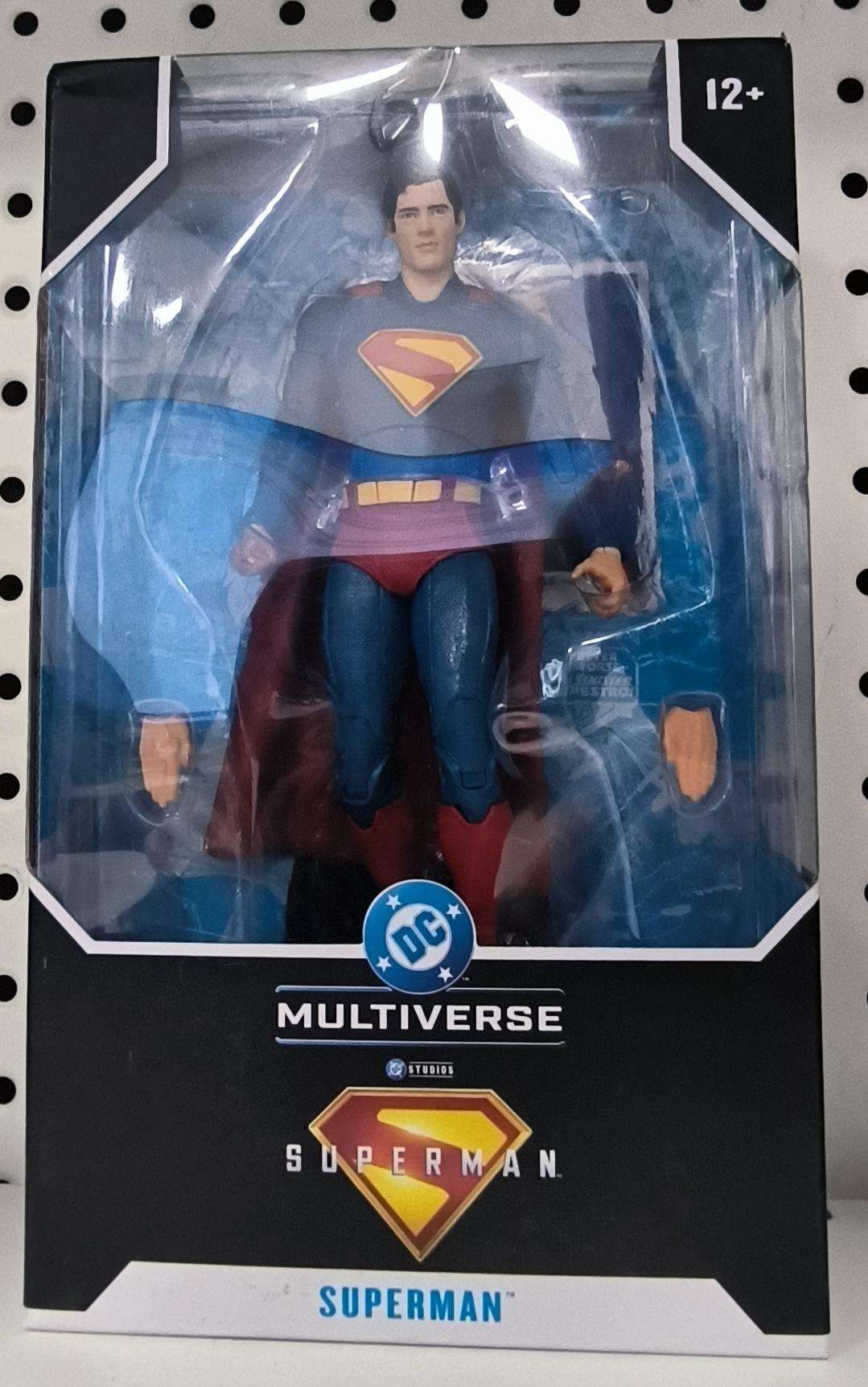 Superman (2025) Dc Multiverse Action Figura Superman 18 Cm Mcfarlane Toys Scatola Rovinata